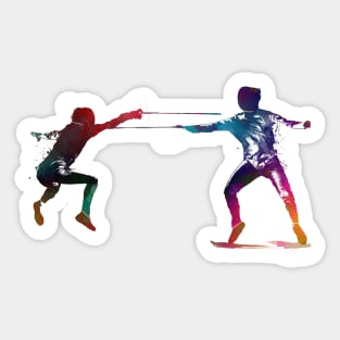 fencing sport art #fencing #sport Sticker